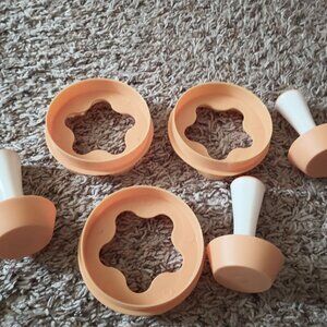 NEW lot of 3 tart shell molds / pastry stampers